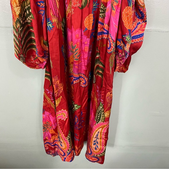FARM Rio Mystic Bush Midi Dress Floral Tropical Colorful‎ Medium - Picture 4 of 10